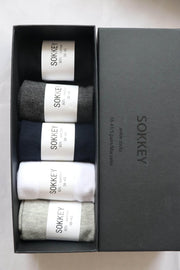 5 paar Sokkey mix kleur enkelsokken 38 - 43 - Sokkey - enkel sokken - sportsokken - sneakersokken - sokken - lage sokken - ankle socks - giftbox