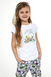 Cornette Katoenen Pyama Meisjes| Korte Mouw Korte Broek | Pyjama Meisjes | Shortama Meisjes | Bunny 487/84 98/104