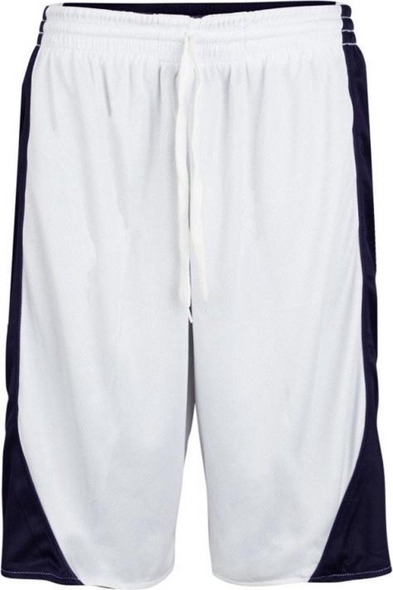 Burned Dubbelzijdig Short - Sportbroek - Donkerblauw / Wit - XL