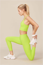 Hoogwaardige Dames 3/4 Legging | 3 Kwart Legging | One-Size | Maat 38-42 | Groen