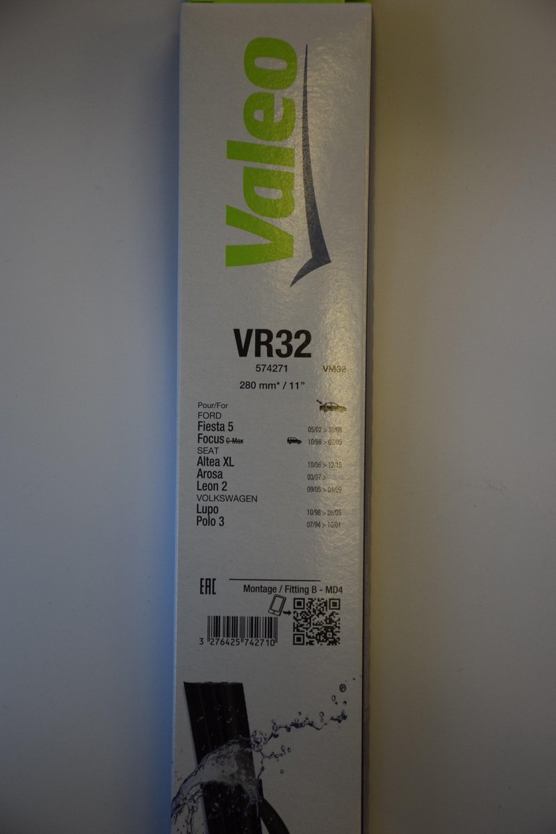 Ruitenwisser Valeo SILENCIO VR32 Achterzijde