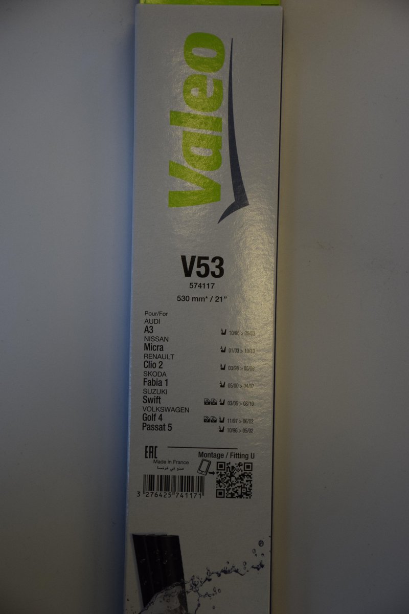 Valeo Ruitenwisser Silencio Standard V53 Voorzijde