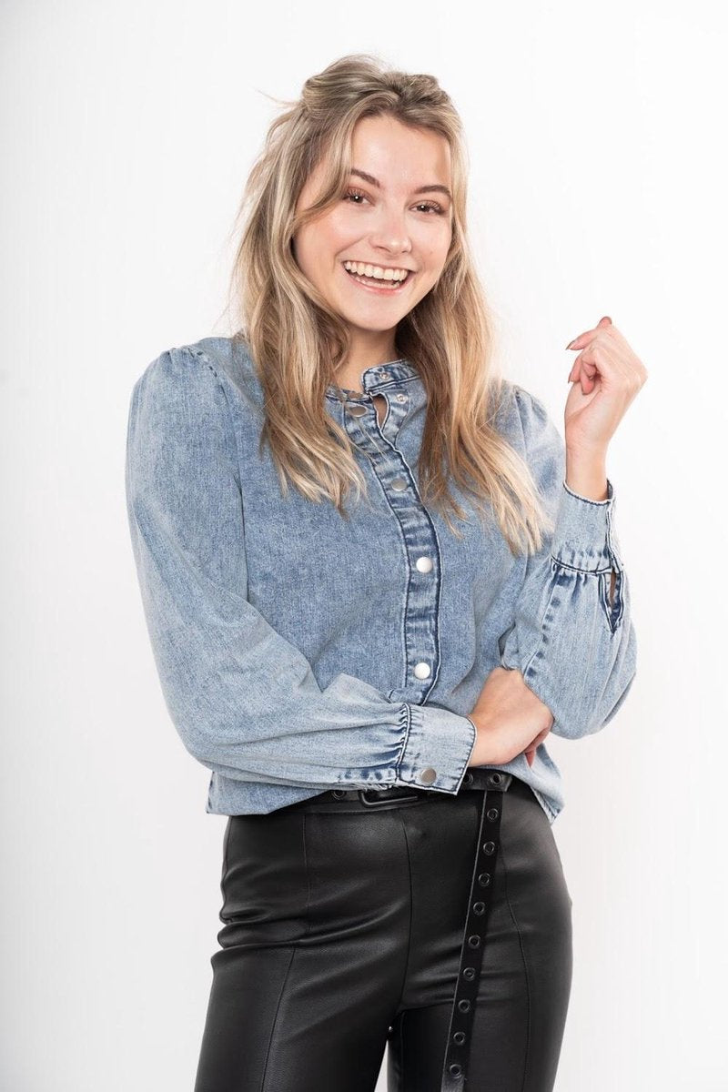 Jacqueline de Yong Blouse Denim