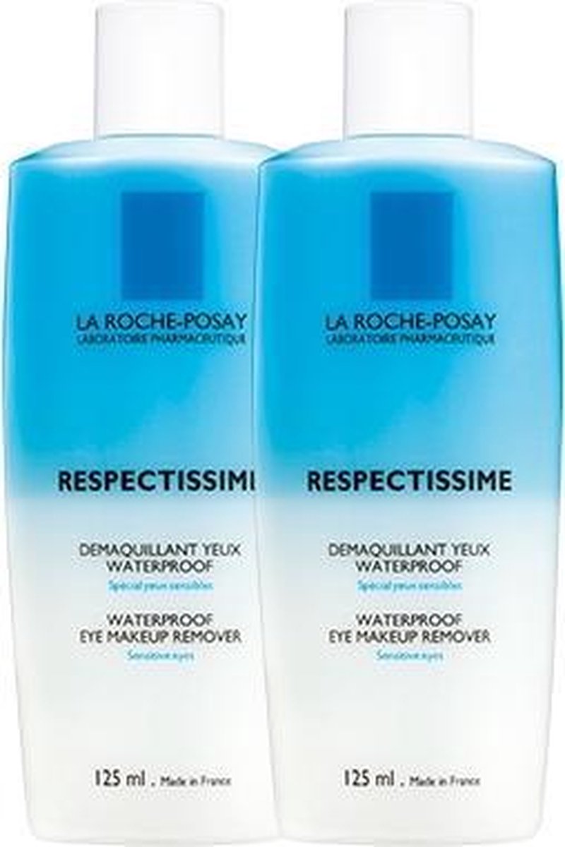 La Roche-Posay Respectissime waterproof oogreiniger - 2x125ml