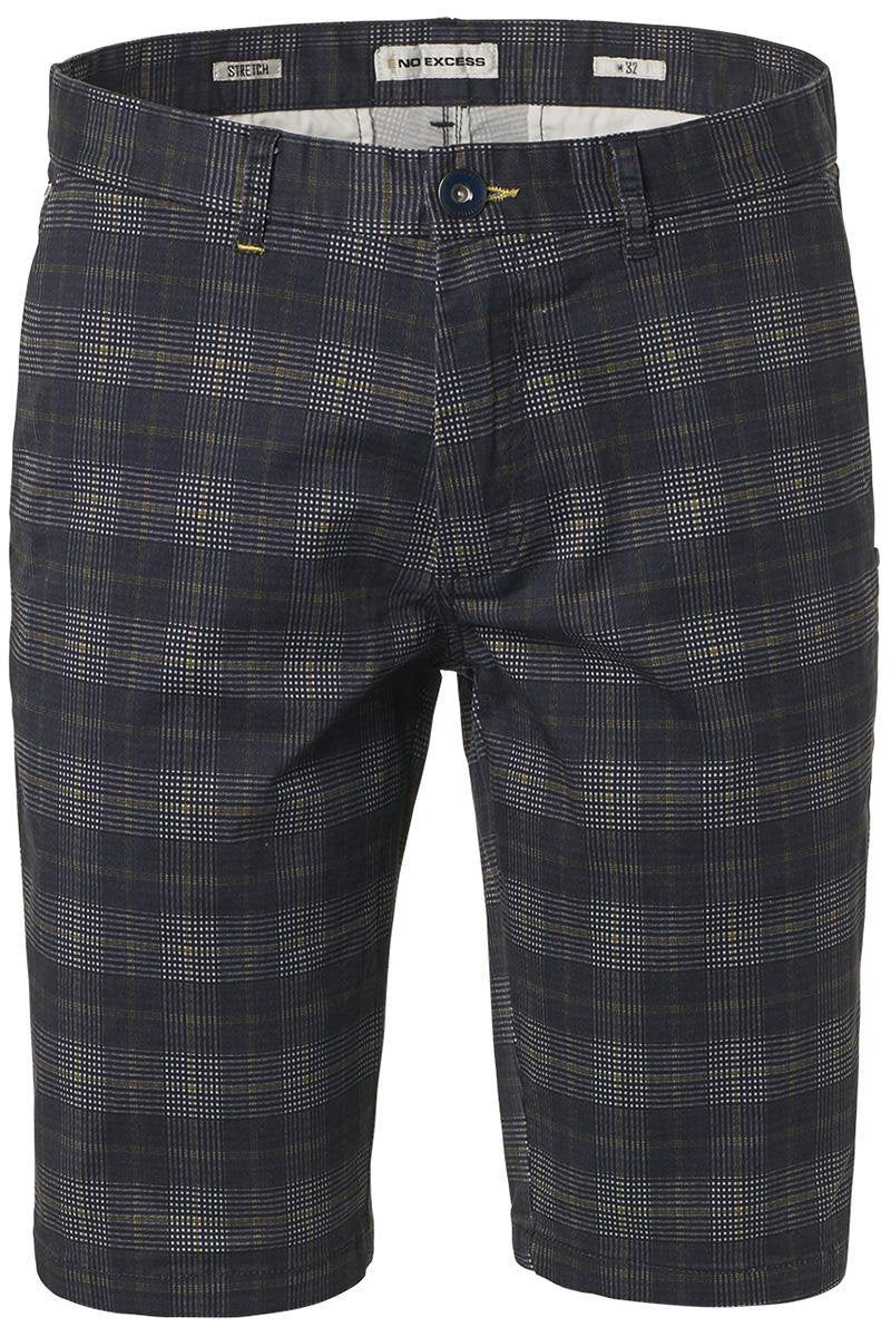 No Excess Chino Korte Broek Ruit Navy (958190305 - 078)