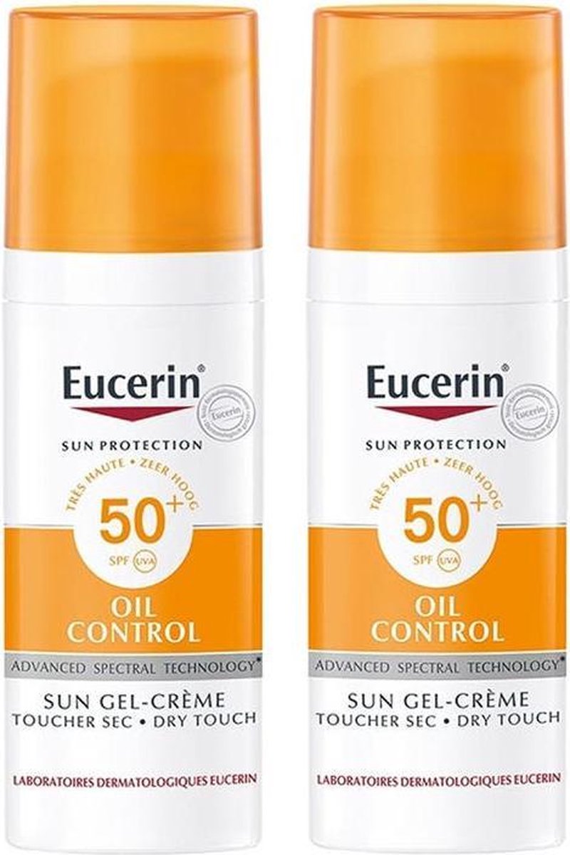 Eucerin Sun Oil Control Gel-Crème SPF50+ 2x50ml
