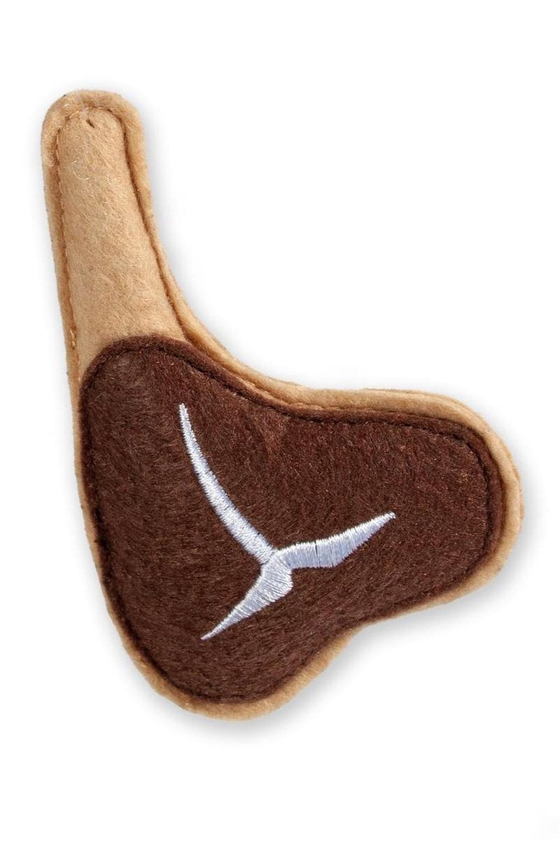 Cat toy textile brown