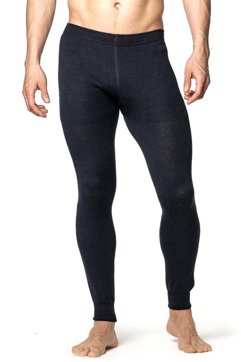 Woolpower Long John 200 merino ondergoed zwart Maat M