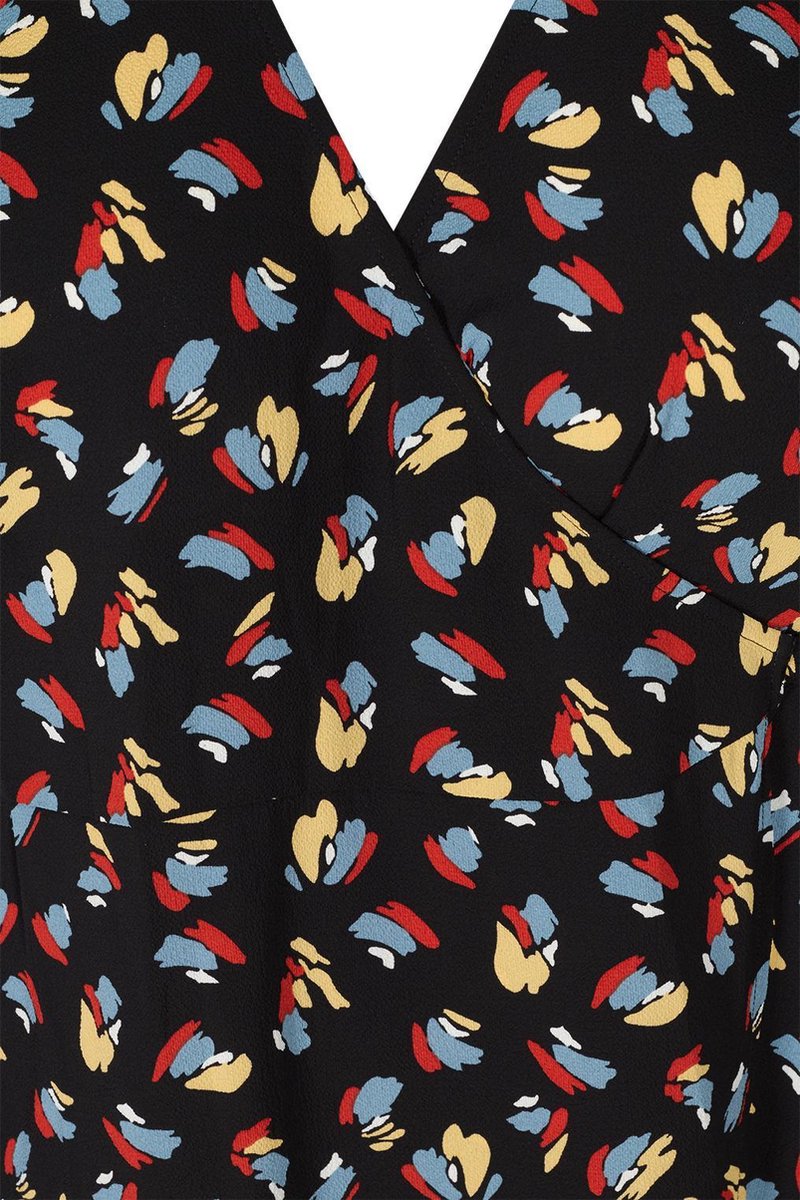 Zizzi print jurk overslag CAANNI