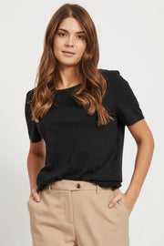 Visus O-neck S/s T-shirt/su - Noos 14054437 Black