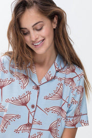 Amalie Pyjama Shirt  16628 430 air blue