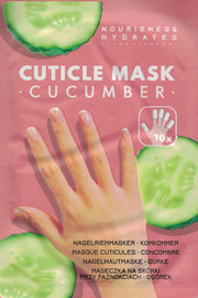 1x 10 Nagel maskers met komkommergeur