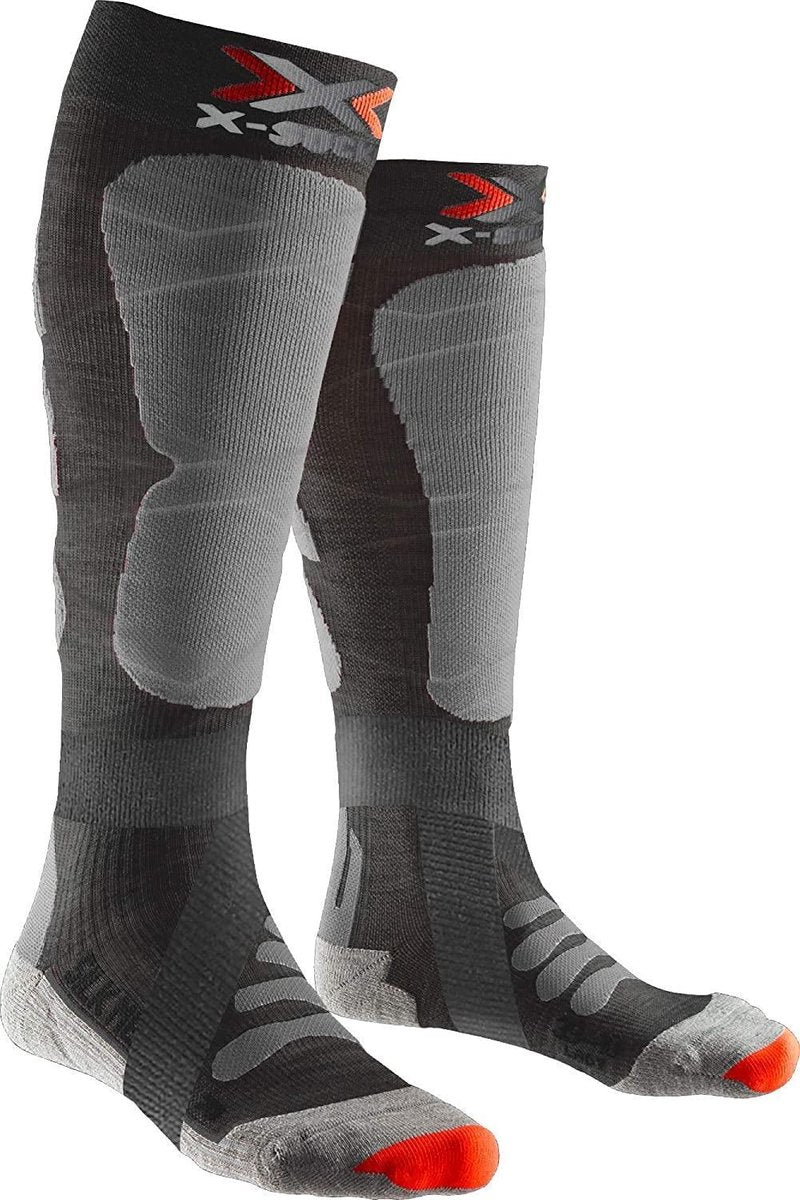 X-socks Skisokken Silk Merino 4.0 Polyamide/wol Grijs Mt 42-44