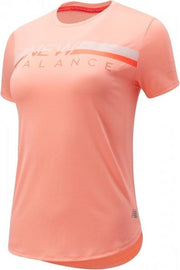 New Balance Accelerate Shirt Dames - roze - maat L