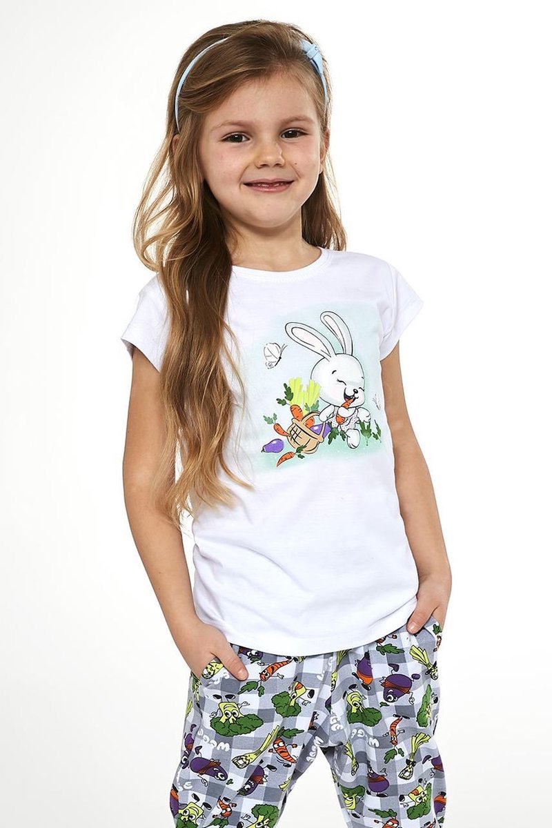 Cornette Katoenen Pyama Meisjes| Korte Mouw Korte Broek | Pyjama Meisjes | Shortama Meisjes | Bunny 487/84 86/92