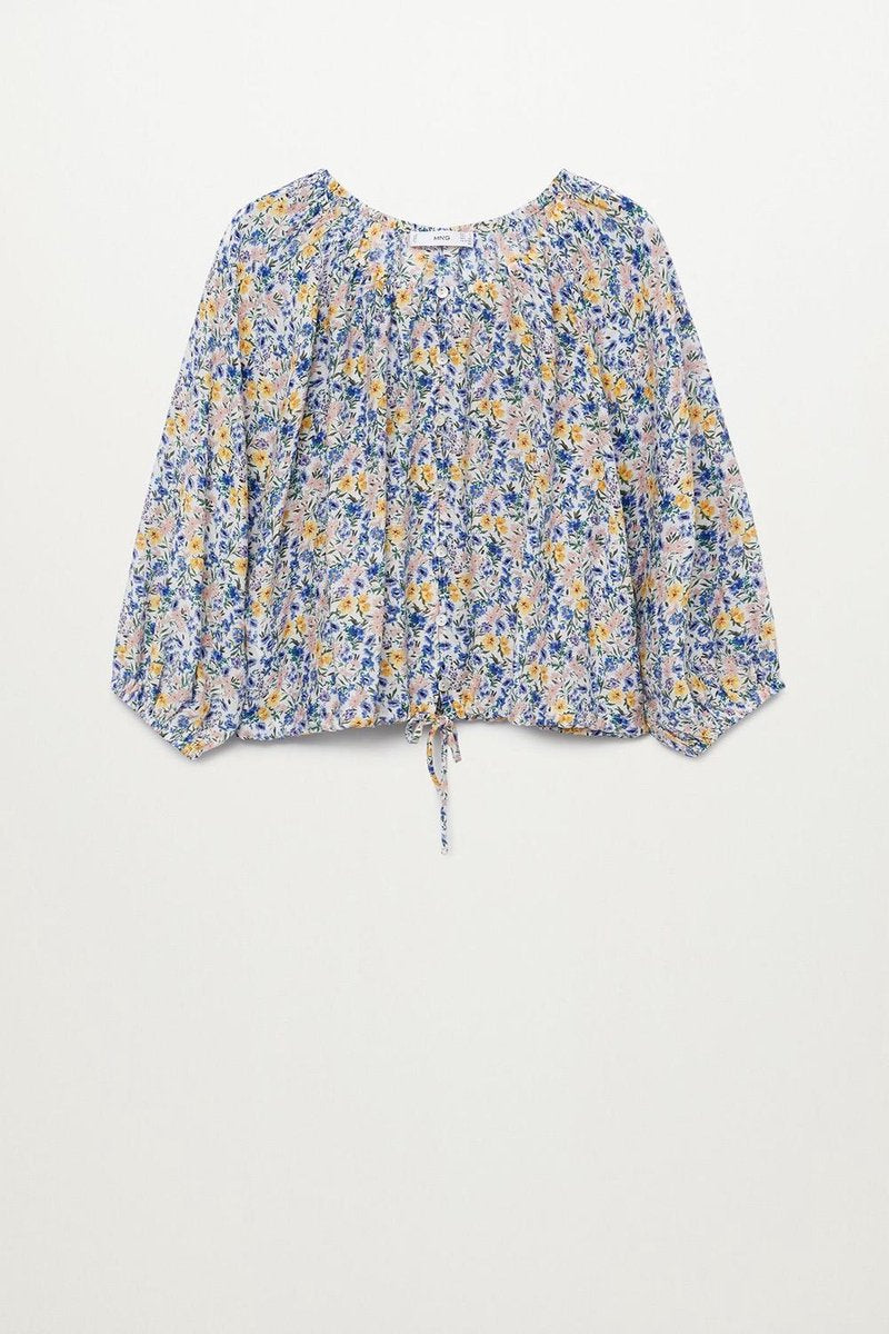 Blouse Met Print En Knopen 87067123 02