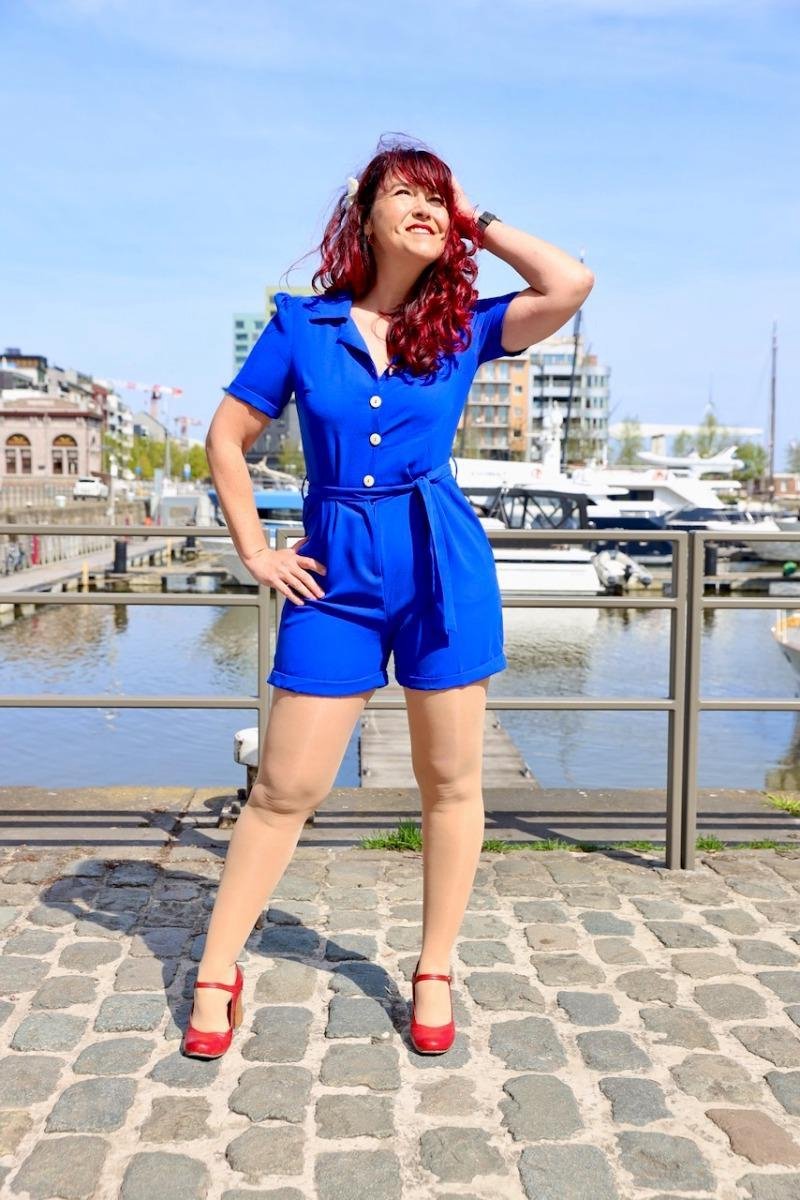 Lynn Playsuit Blauw-2XL