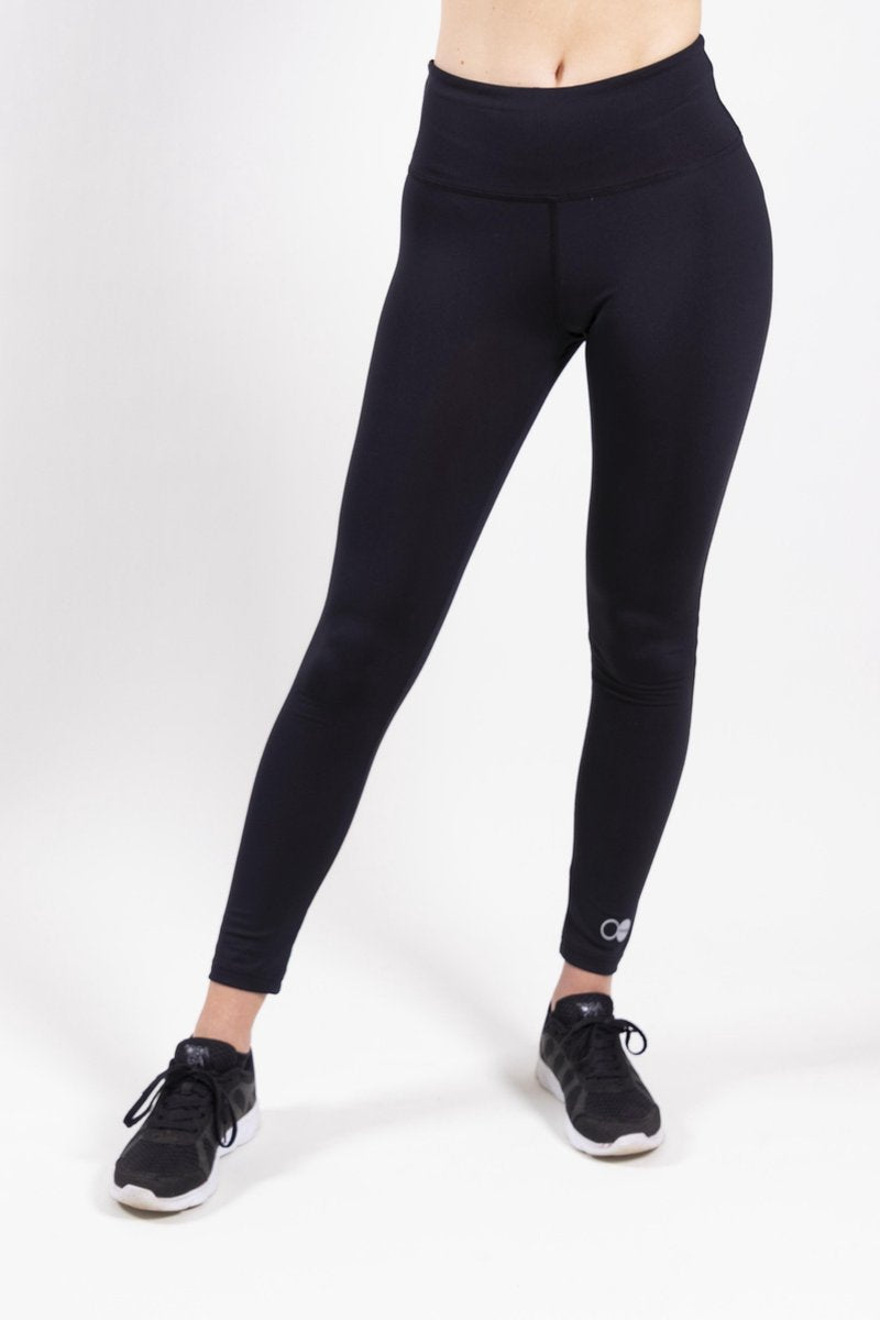 Oranĝo - Basics - High Waist Tight - XS - Body Fit - Kleur: Black - P010-202