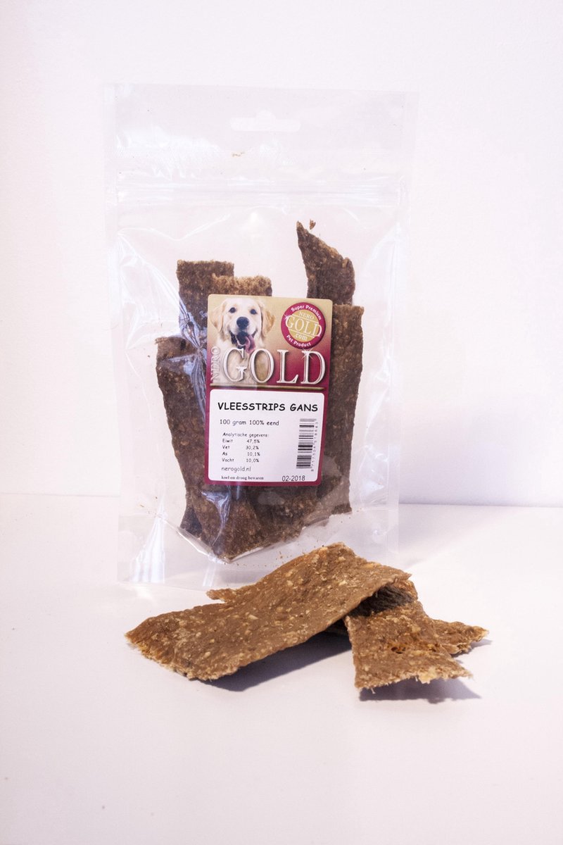 Nero Gold Vleesstrips Gans 500gr