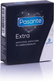 Bundle - Pasante - Pasante Extra Condooms - 3 stuks met glijmiddel