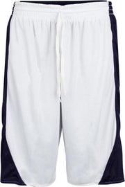 Burned Dubbelzijdig Short - Sportbroek - Donkerblauw / Wit - XXS