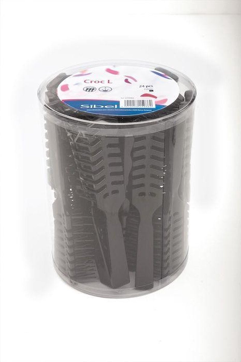 Set 24 Nylon Fohnborstels Gm Zwart
