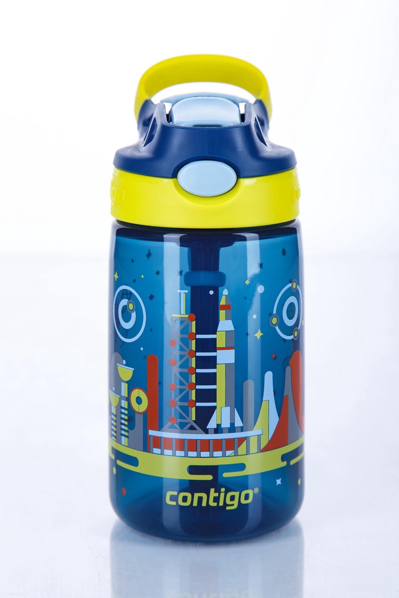 Contigo Gizmo flip drinkfles kids - blue nautical space print - 420ml