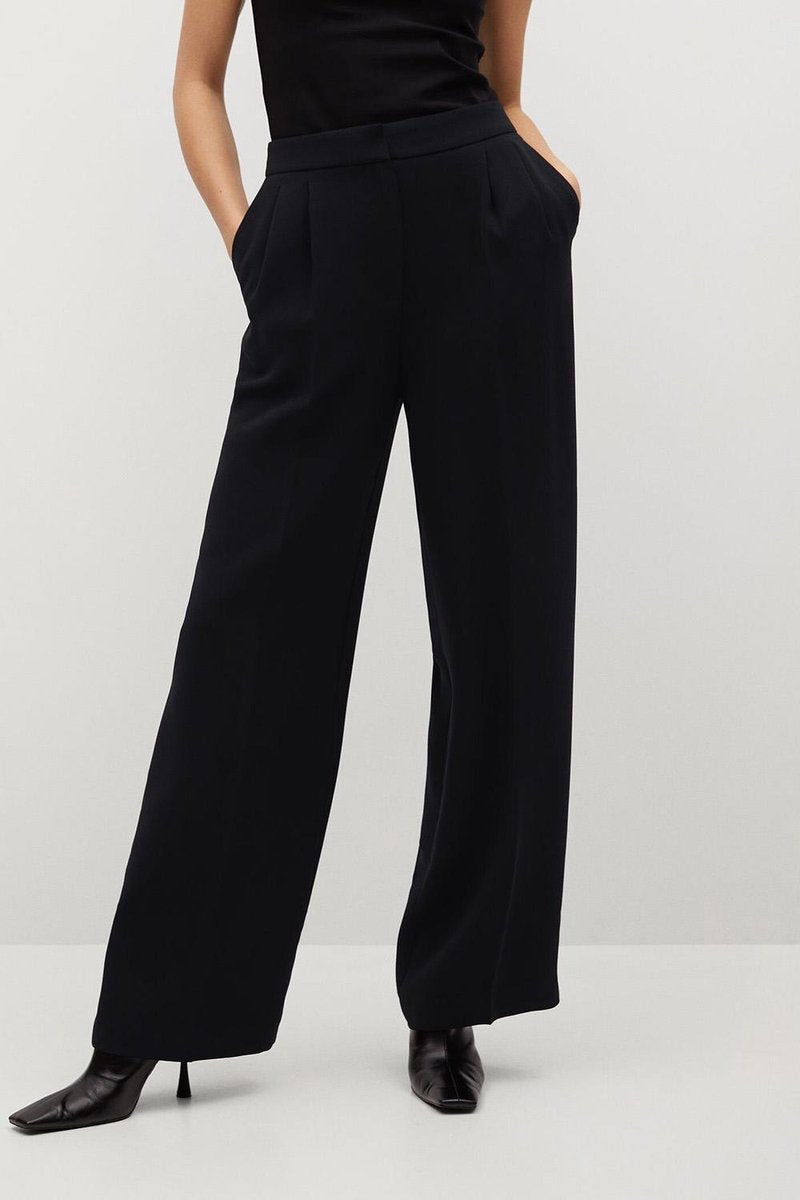 Broek Met Bandplooidetail 87074026 99