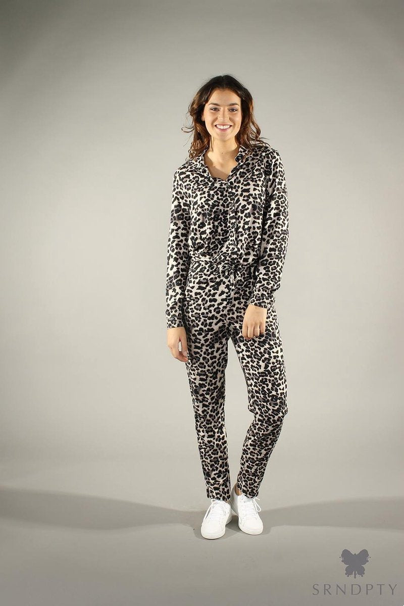 SRNDPTY Jumpsuit Adel Animal zwart L