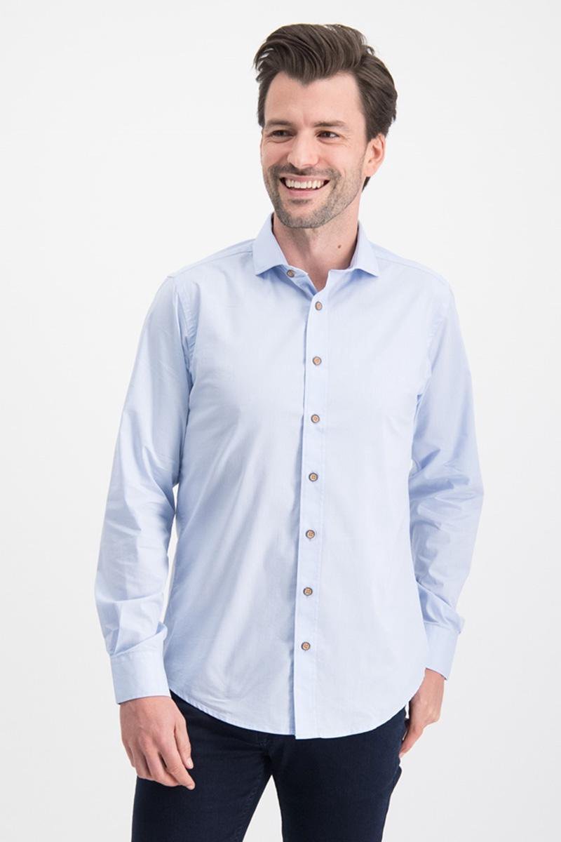 Shirt Solid Stretch Me 0103 Light Blue