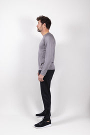 Oranĝo L/S Sportshirt Heren - Maat L