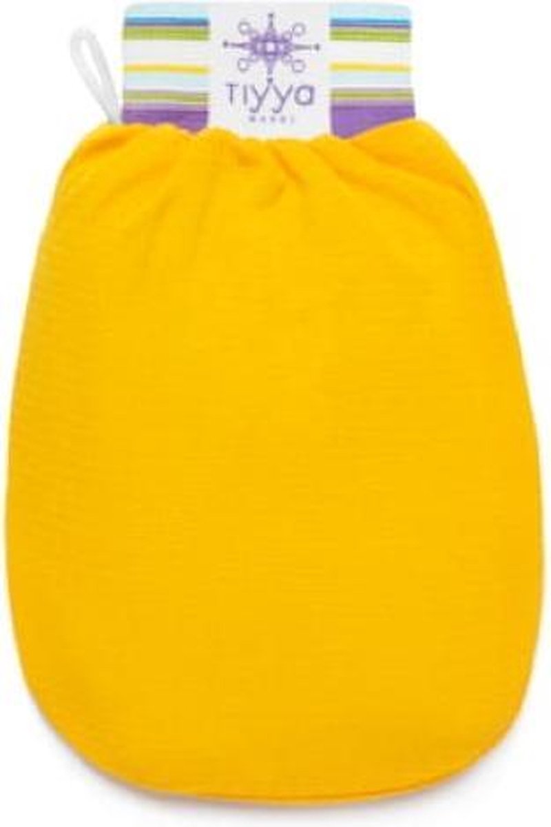 Tiyya Maroc - Scrubhandschoen - Curcuma - Hammam Kese - Scrub washand - Kessa - huid scrubben - Dode huidcellen verwijderen