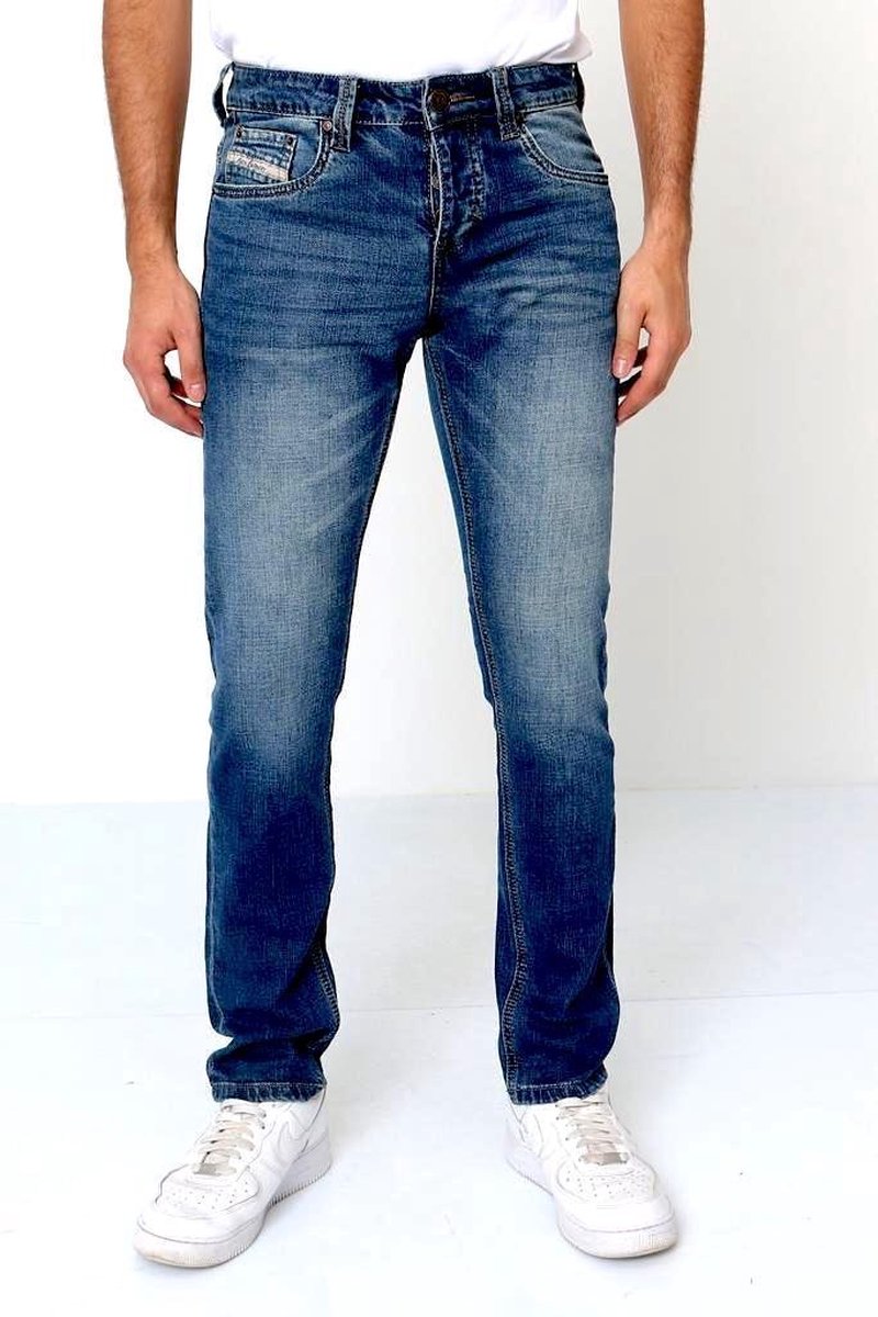 TRUE RISE Regular fit Broeken Mannen - A-11027 - Blauw - Maten: 32