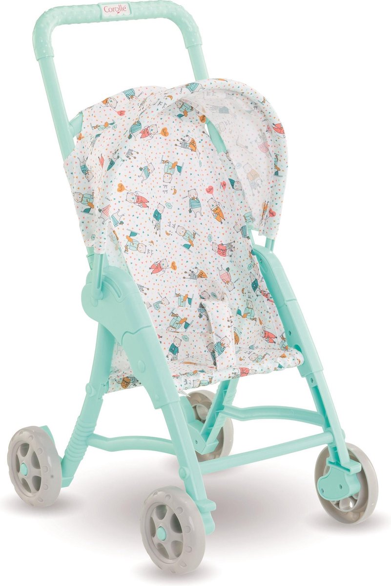 Corolle wandelwagen buggy blauw voor poppen tot max 30cm