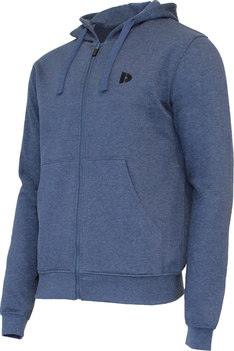 Donnay vest met capuchon - Sportvest - Heren - Maat XXL - Donkerblauw gemeleerd
