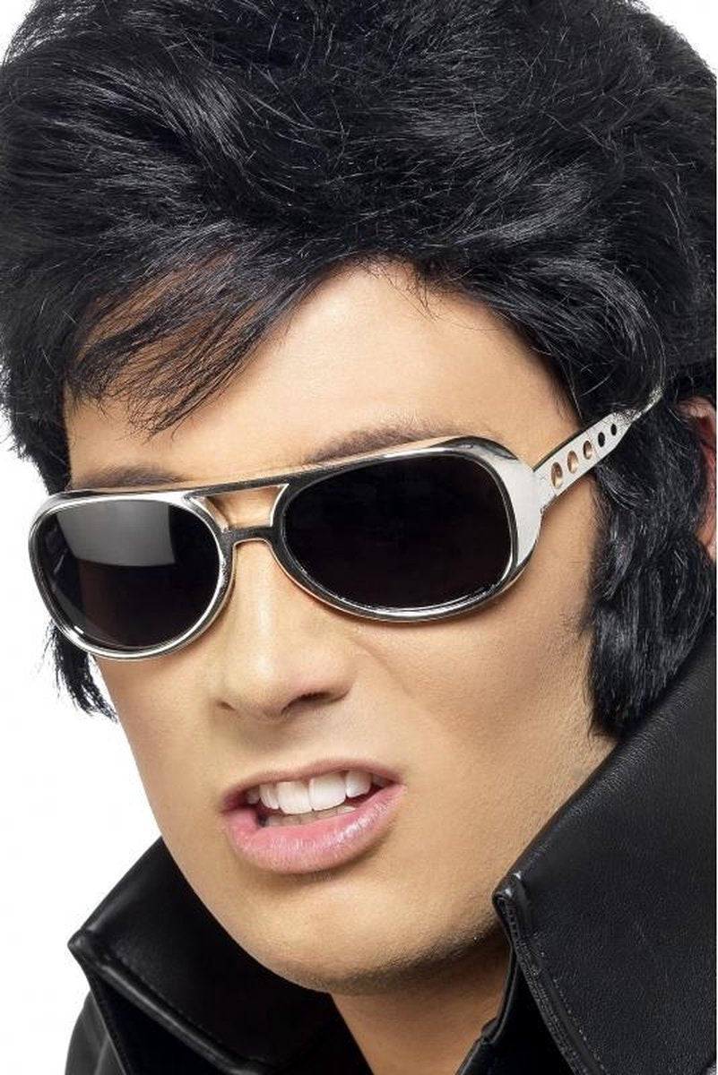 Zilveren Elvis zonnebril