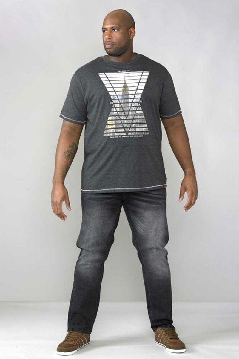 Duke 555 Benson Broek/jeans Grijs Stonewash Maat 48 Kingsize