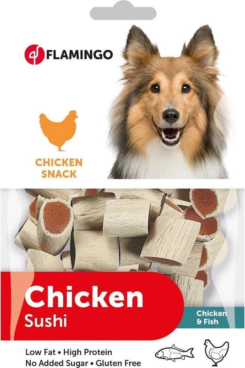 Flamingo hondensnack Chick'n snack sushi 85 gr.