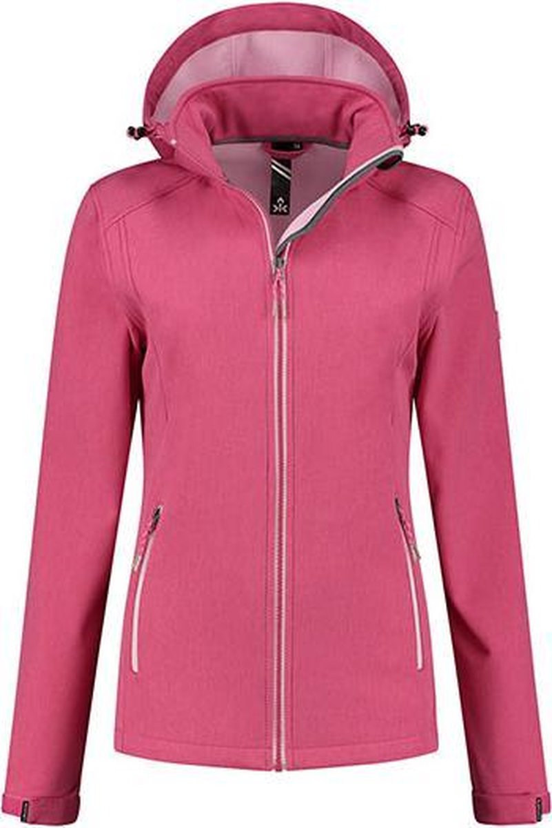 Kjelvik dames jas softshell Wieke roze - maat 36