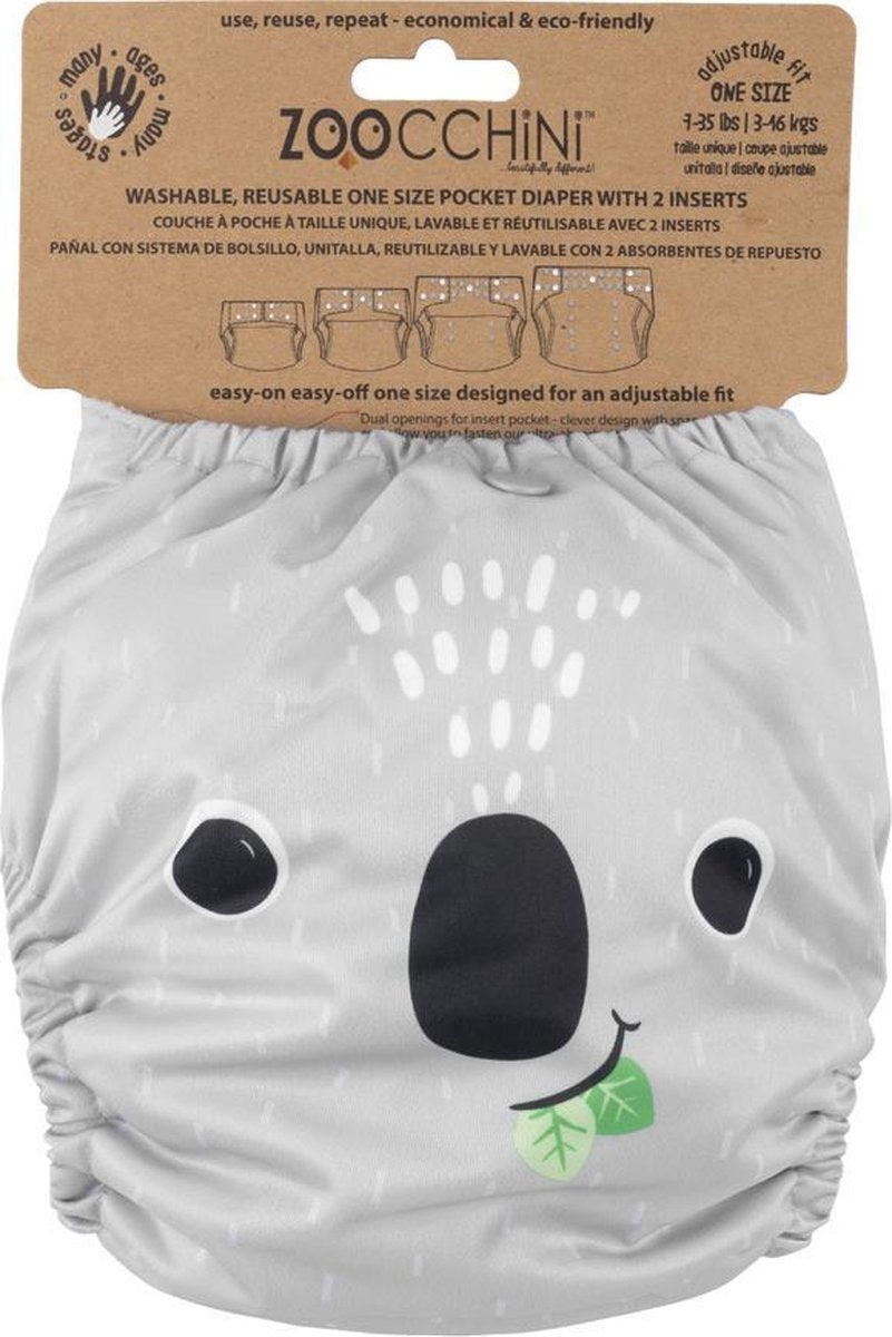Zoocchini Luier Herbruikbaar Grijs Koala