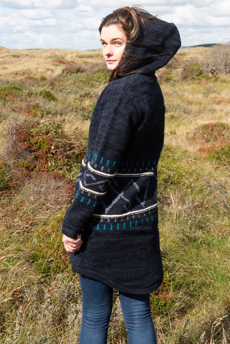 Pure Wool damesjas MNL-1707 – marine blauw – S