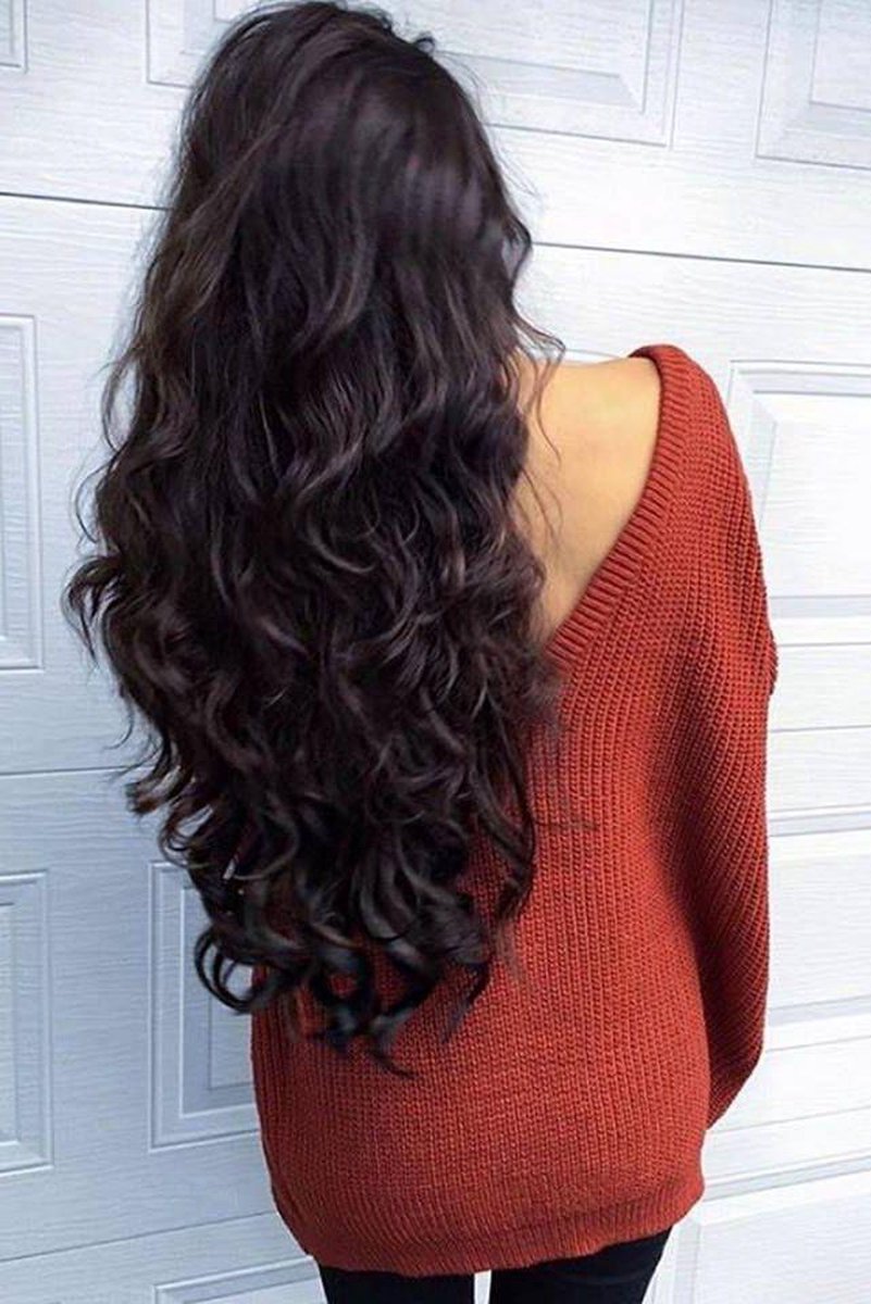 Hair Halo Clip In Wire Extensions 100%Echt human hair 60cm donkerbruin 120Gram