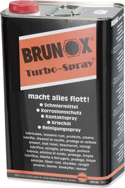 Brunox Turbo Spray 5 Liter Aluminium Zwart/rood