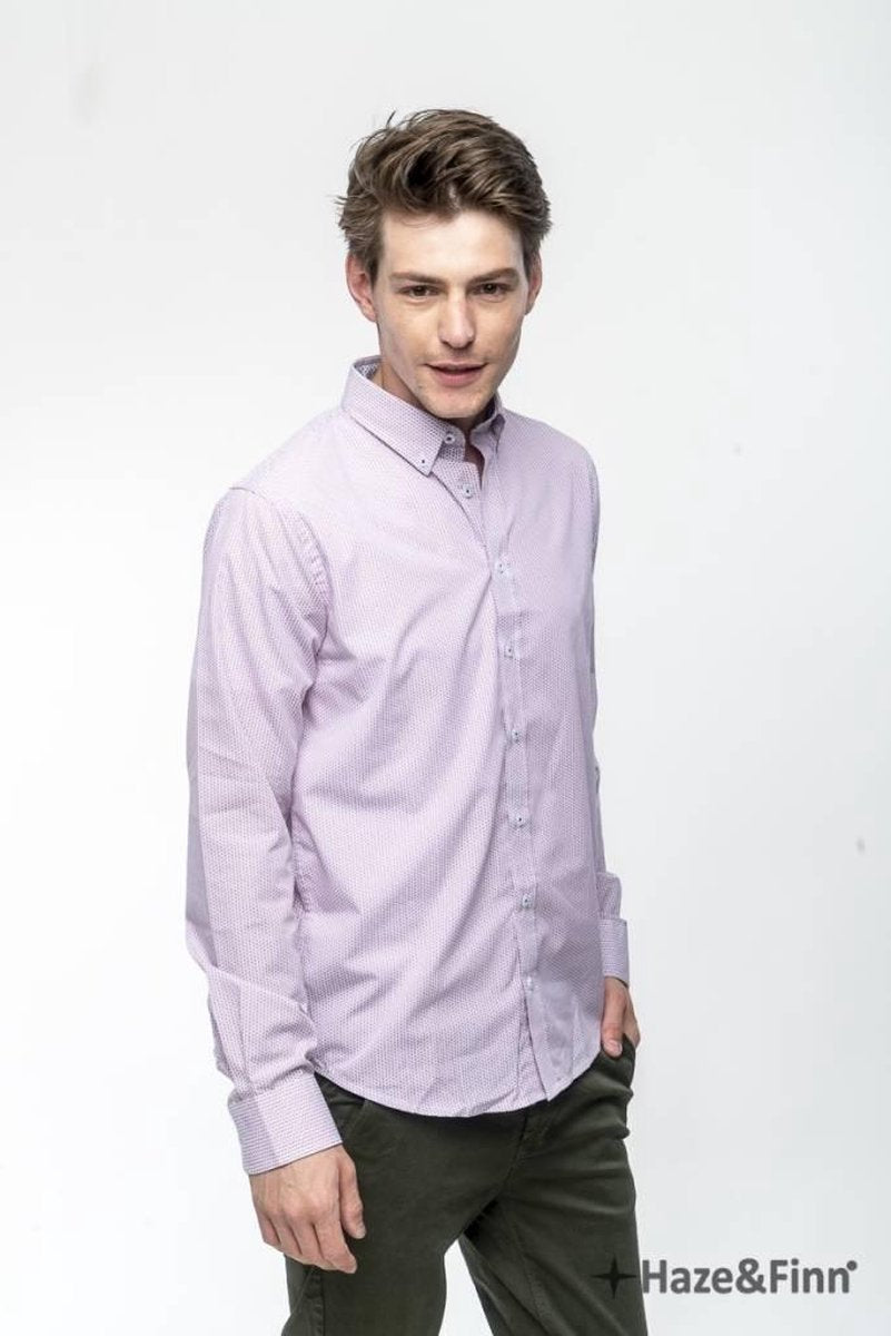 Haze&Finn Overhemd print Flower Roze (MC11-0110-01)