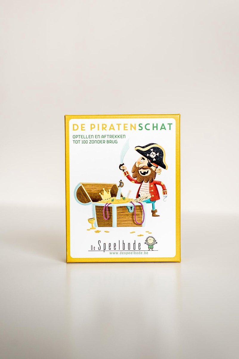 De Piratenschat - optellen en aftrekken tot 100 zonder brug- rekenspel uitgegeven door De Speelbode