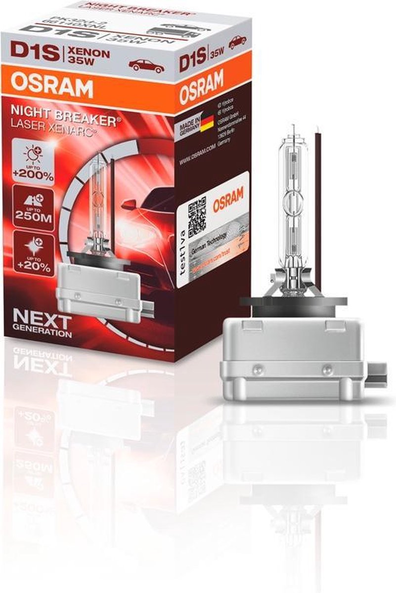 Osram Xenarc Night Breaker Laser Xenon lamp D1S - 12V/35W - per stuk (4500k)