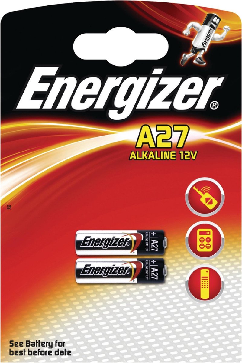 Energizer MN27 | A27 | 27A | V27A | 12 Volt Batterij | Blister 2 stuks