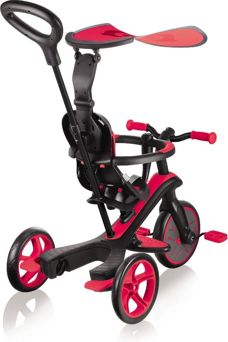 Globber Trike 4in1 Meegroeistep Rood