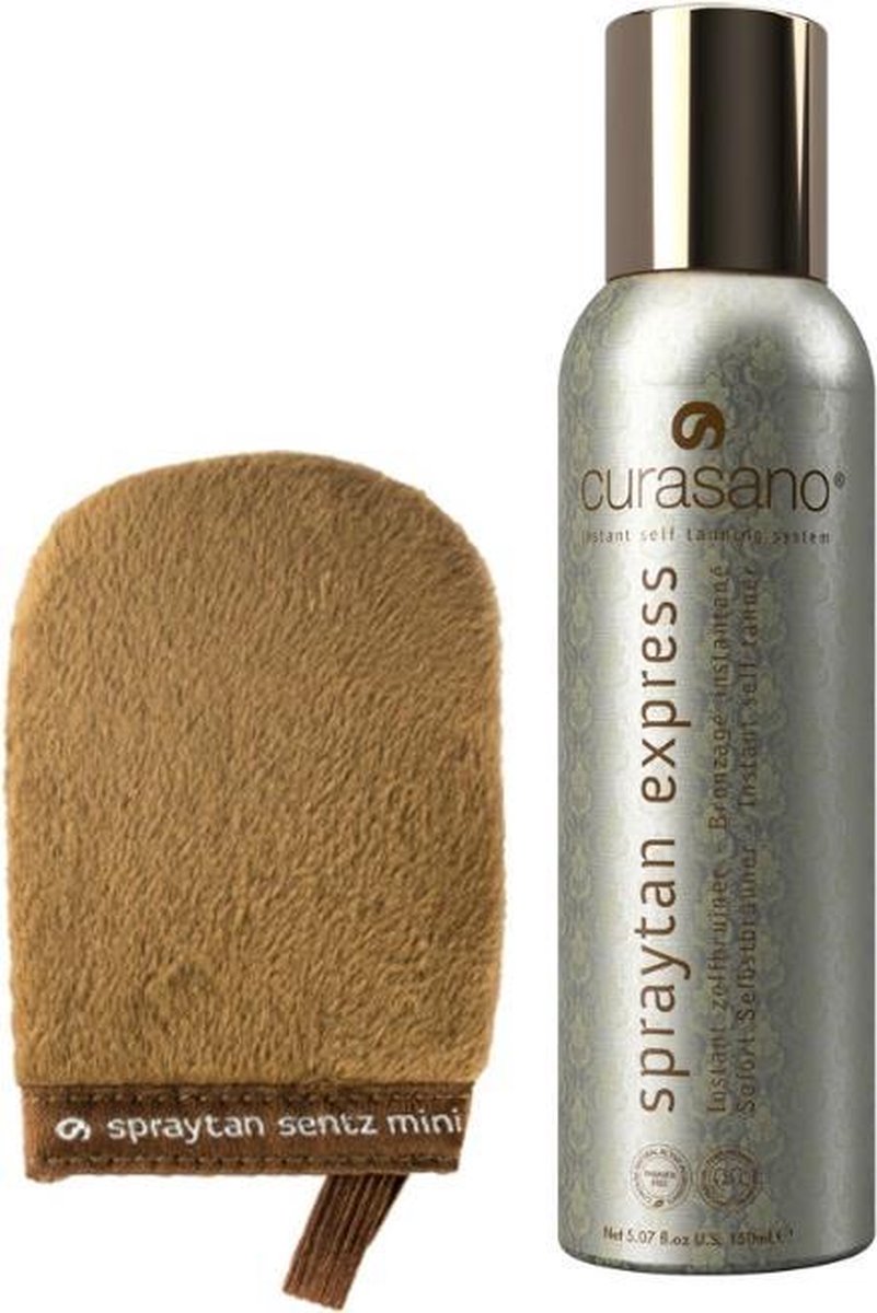 Curasano Spraytan Zelfbruiner Tanning 150 ml + Handschoen mini