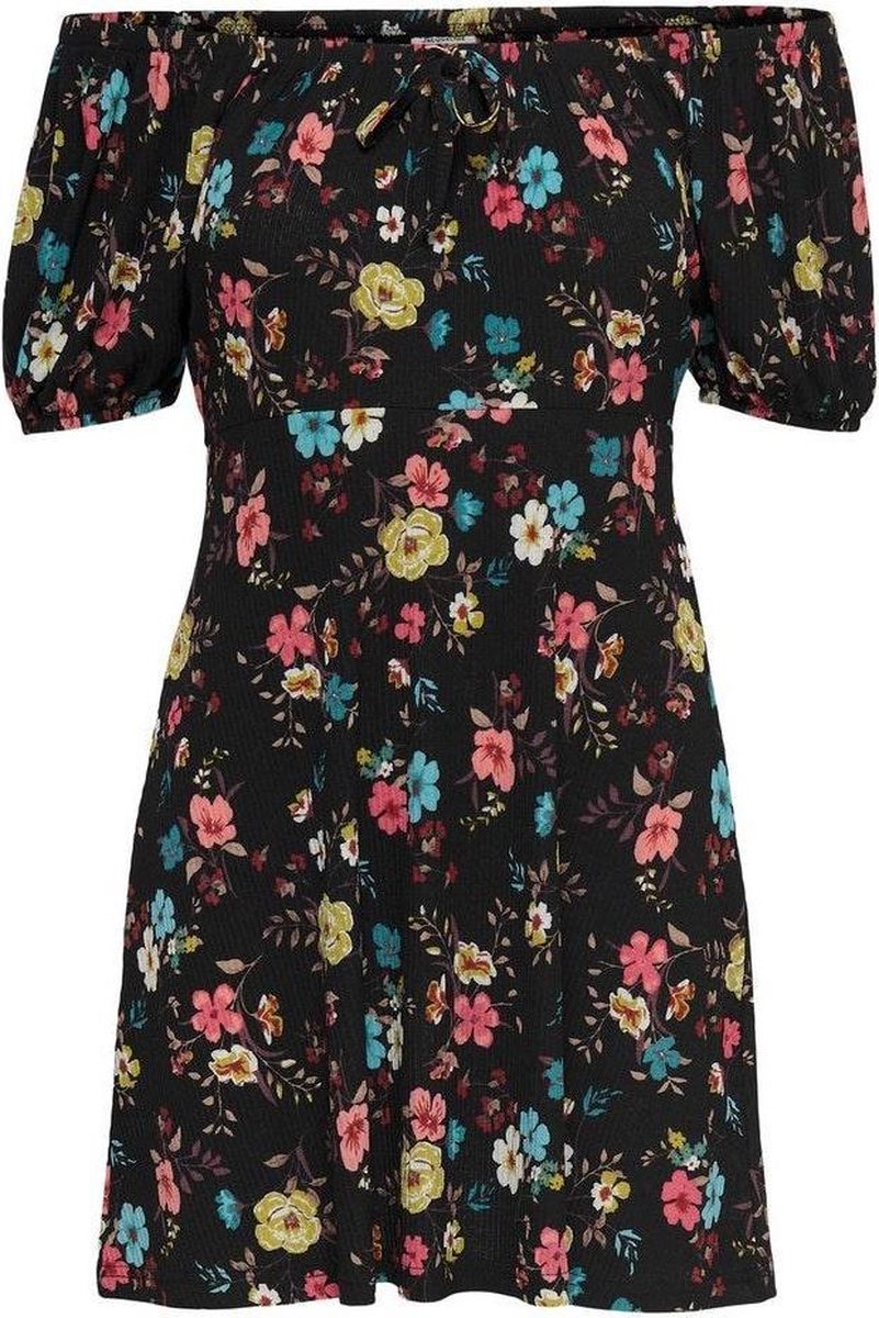 Jdygitte Svan Off Shoulder Dress Jr 15228821 Black/multicolor